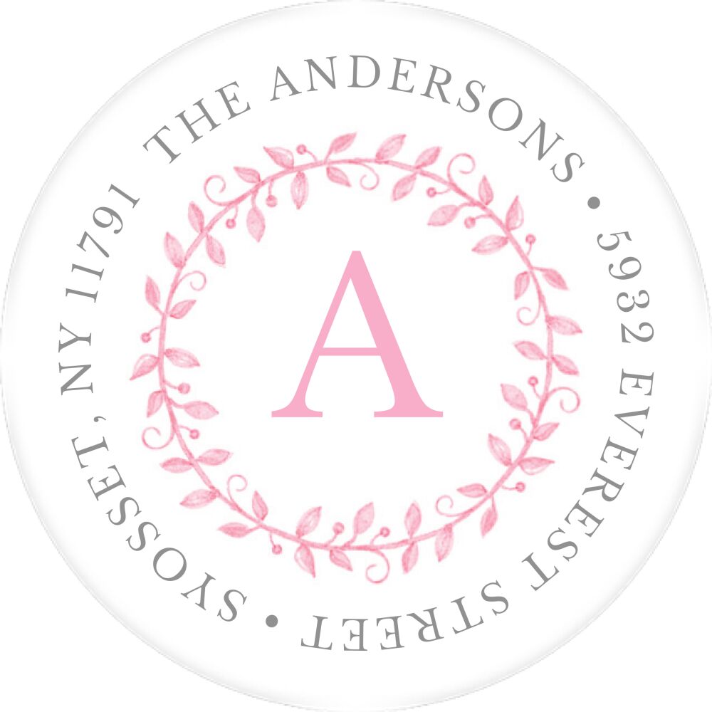 Painted Precious Round Address Sticky