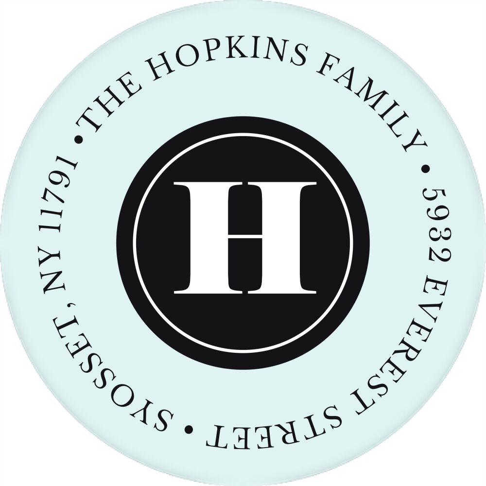 Newly Named Round Address Sticky