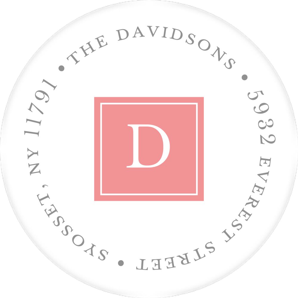 Simply Sweet Round Address Sticky