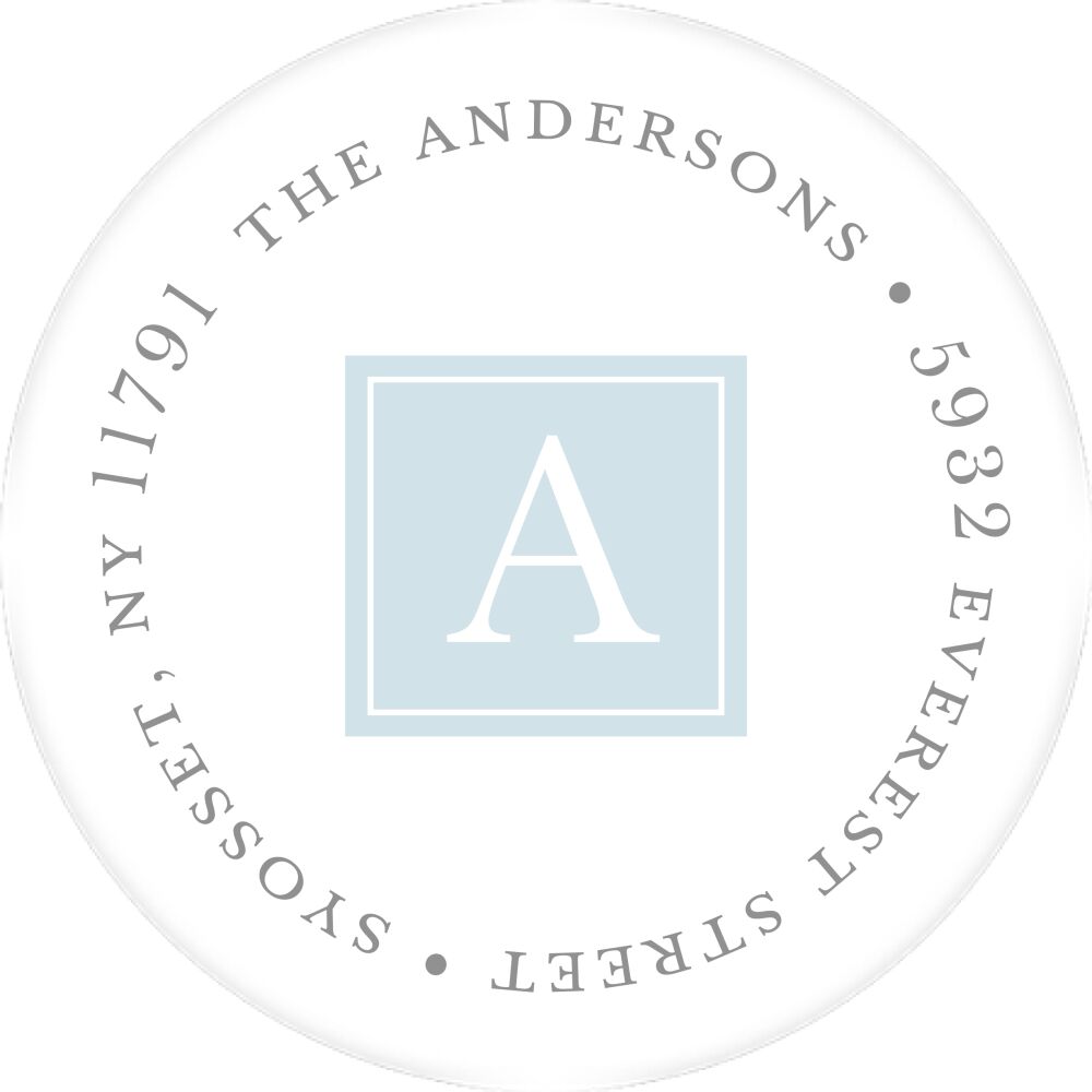 Simply Sweet Round Address Sticky