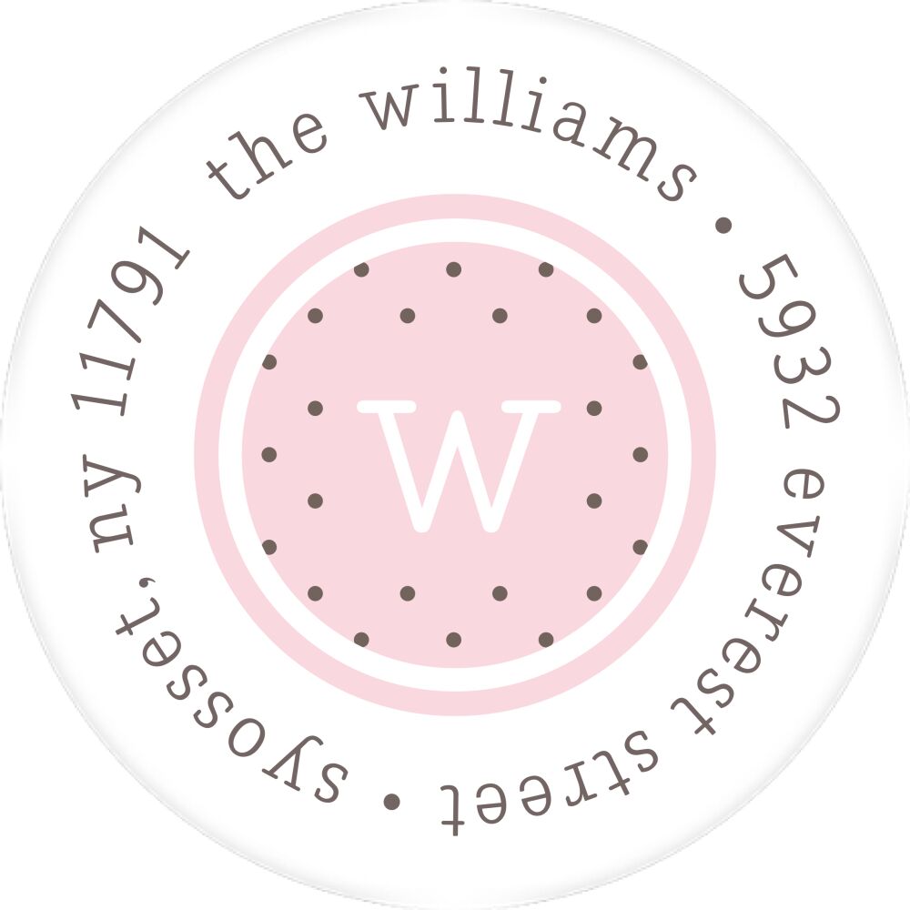 Darling Layers Round Address Sticky