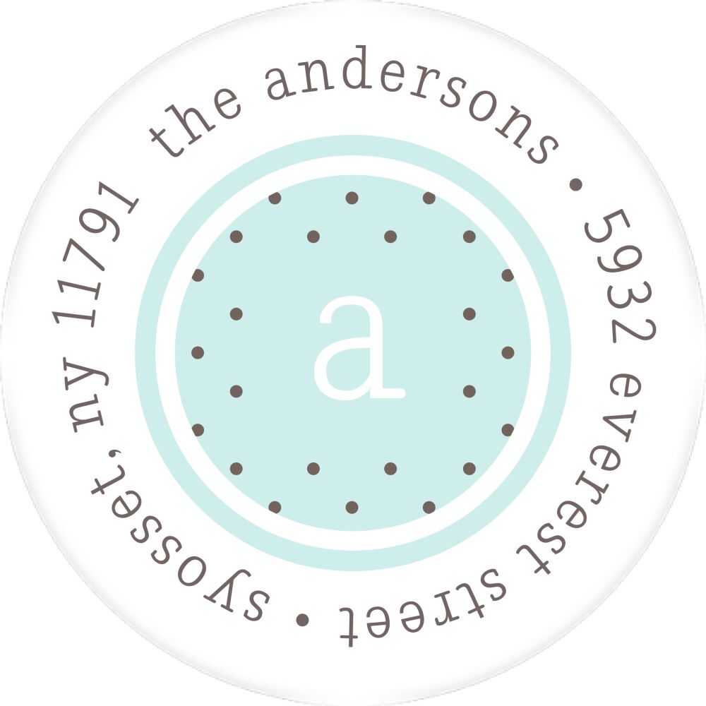 Darling Layers Round Address Sticky