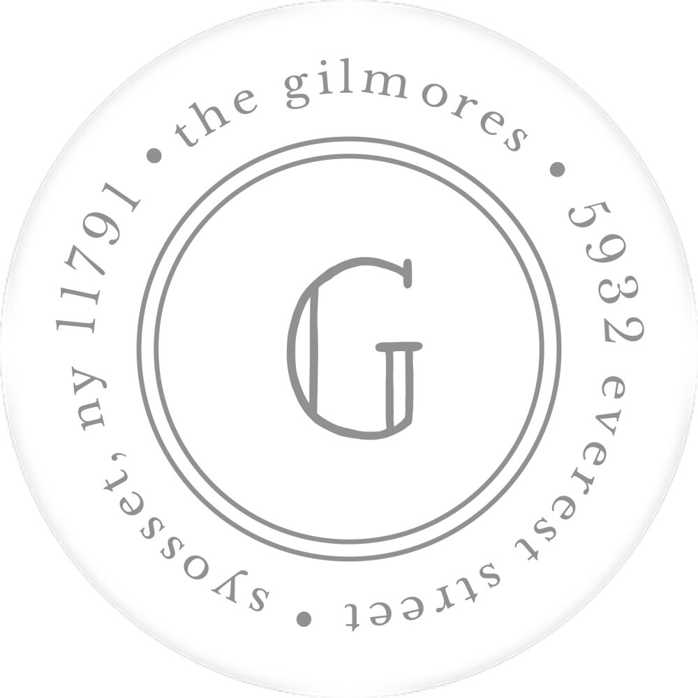 Twice As Bright Introduction Round Address Sticky