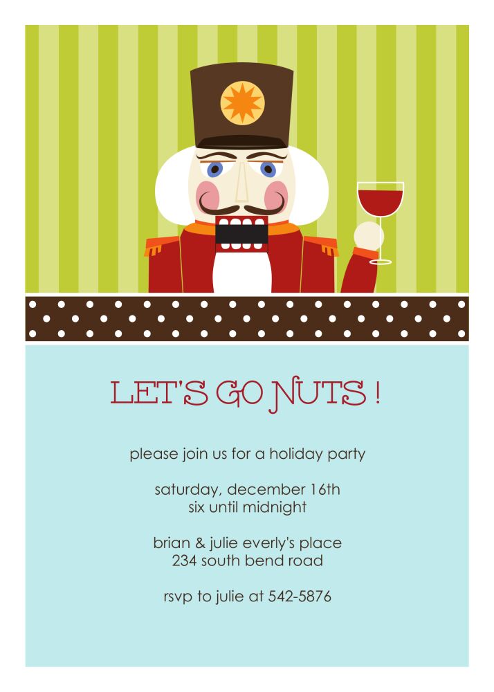Mr. Nutcracker Invitation
