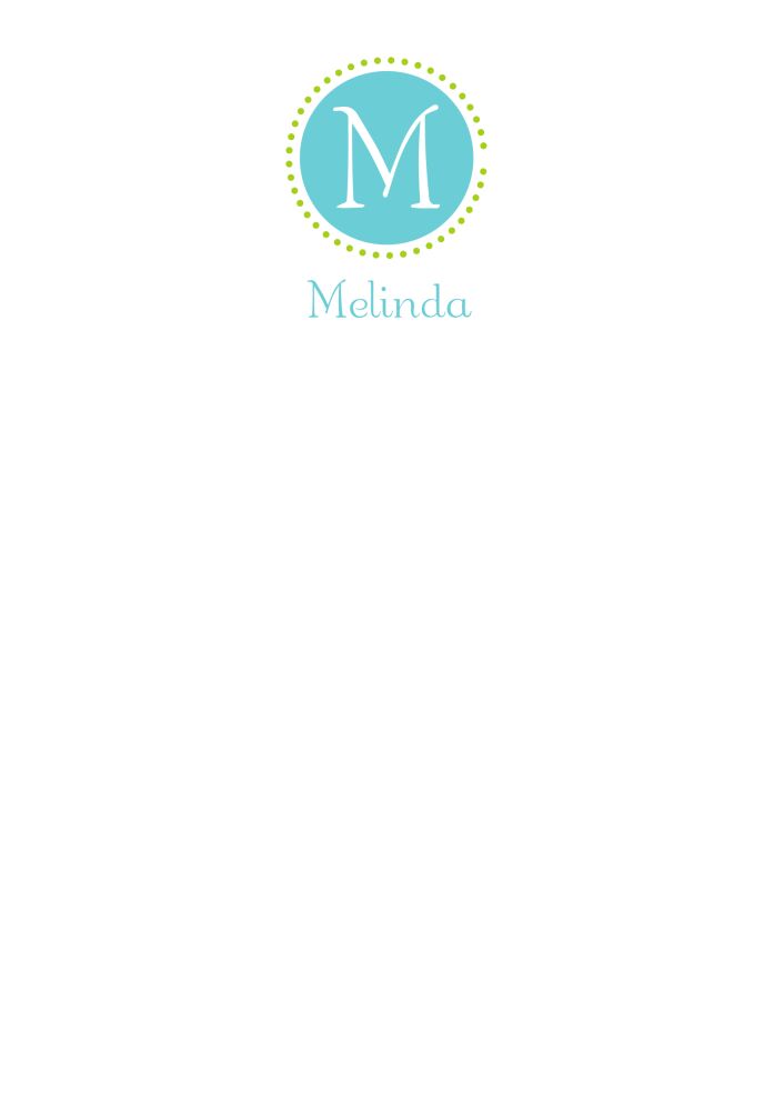 LaDeDots-Aqua Notepad
