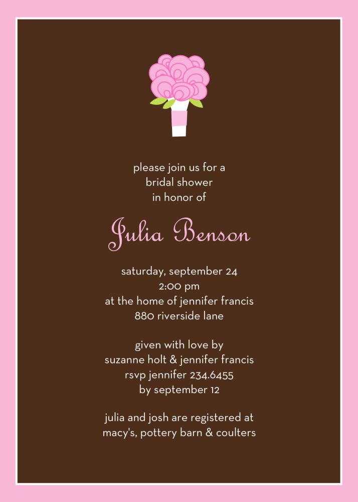 Roses are Pink Invitation