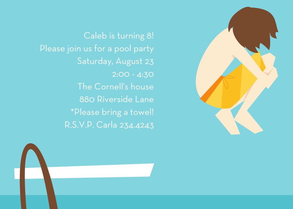 Splash! Party Invitation