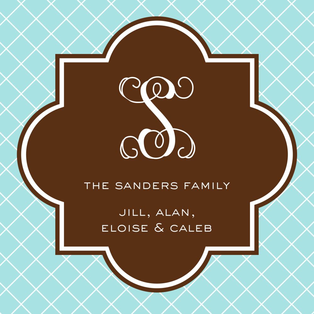 Chic Holiday Folded Enclosure Card