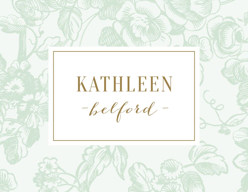 Soft Garden - Mint Folded Note