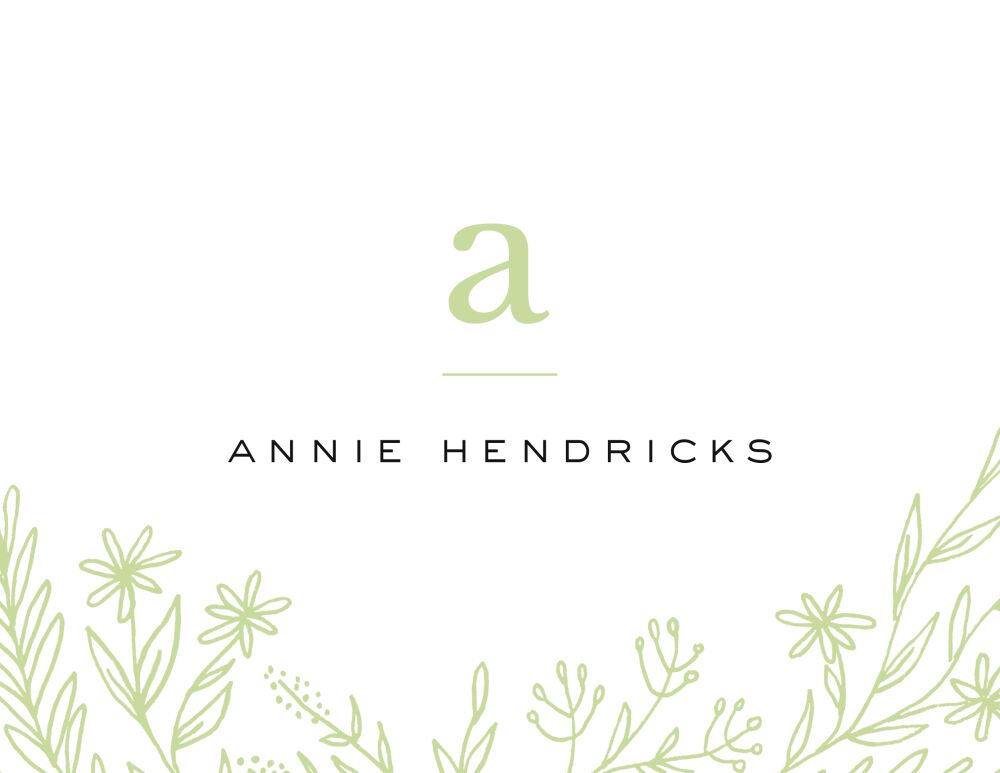 Wildflowers Folded Note