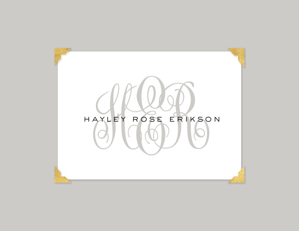 Framed Corners Folded Note