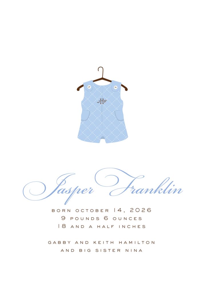 Hansel Boy Birth Announcement