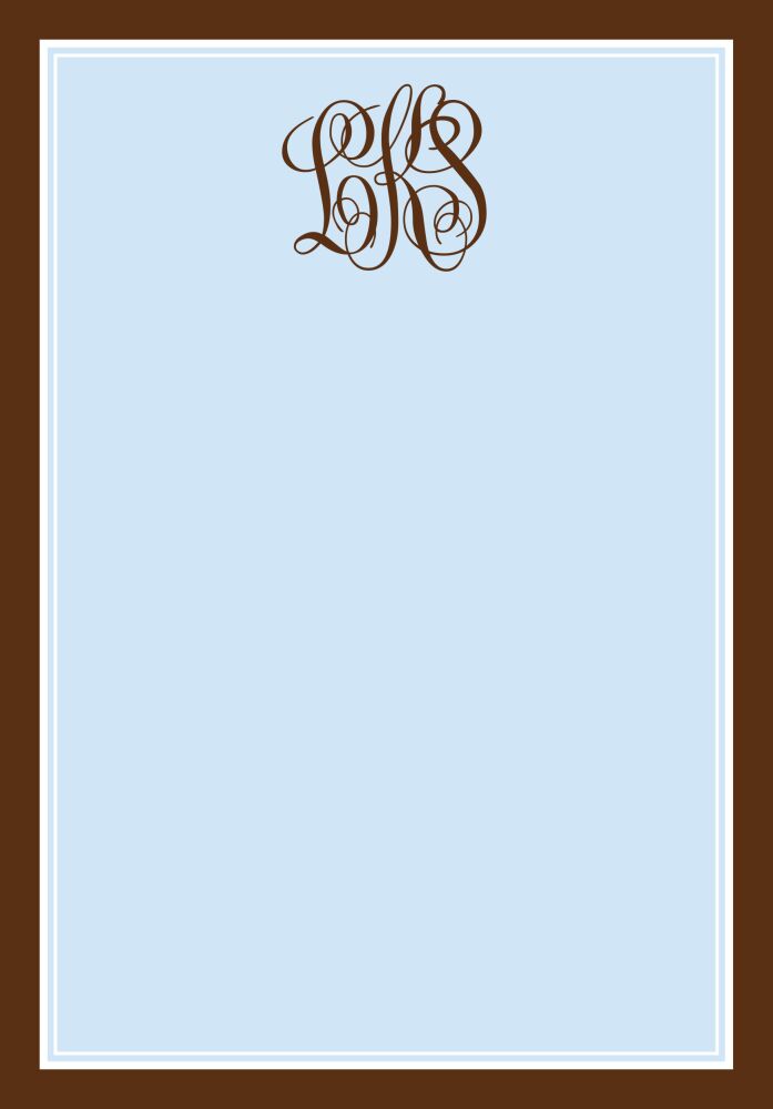 Classic Statement-Blue Notepad