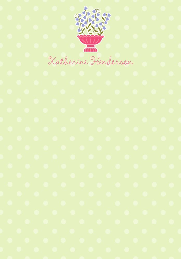 Pear Petticoat Padded Stationery