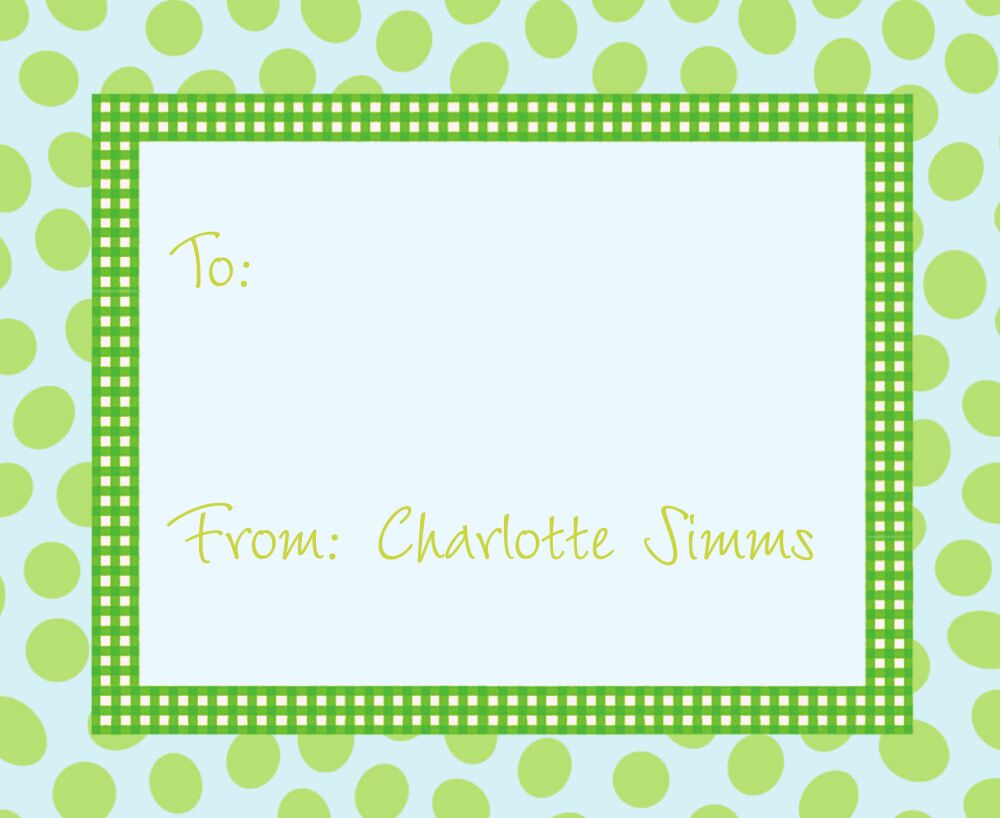 Sea Blue Spots Calling Card