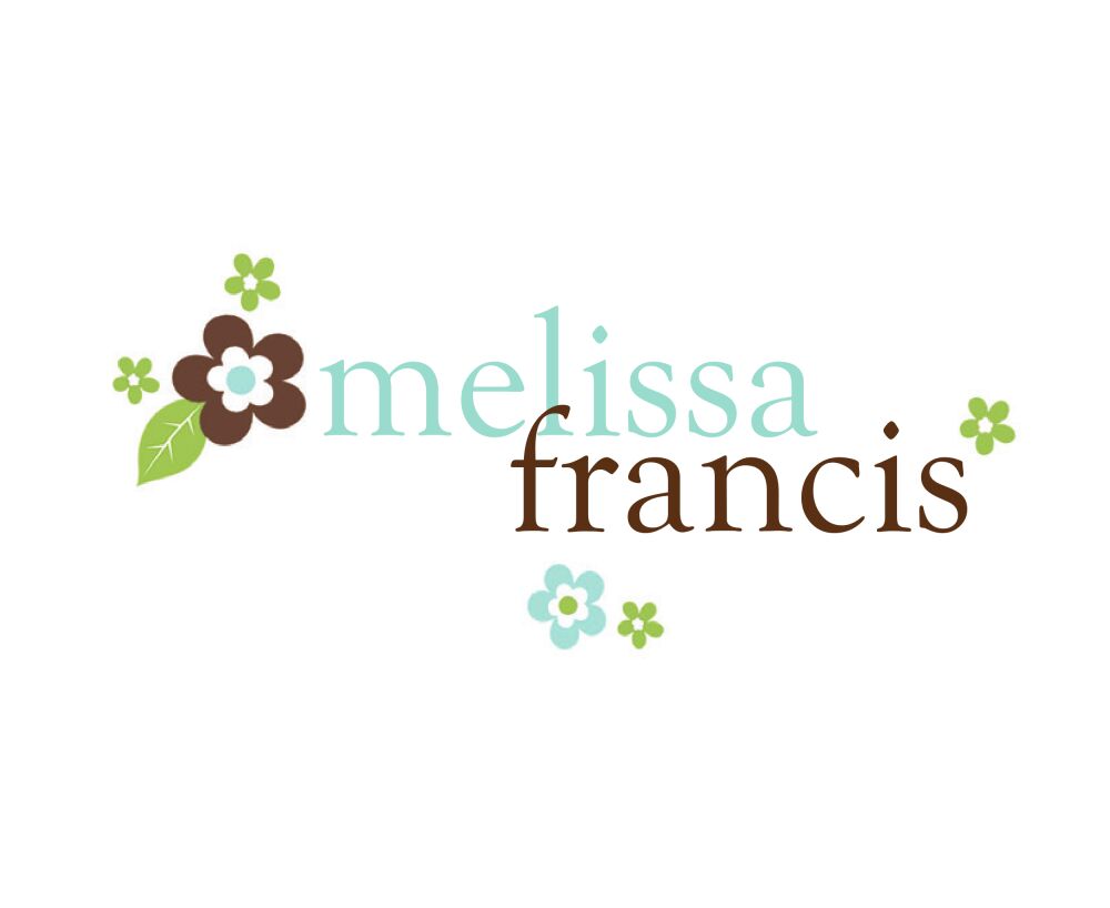 Groovy Flowers Aqua Calling Card