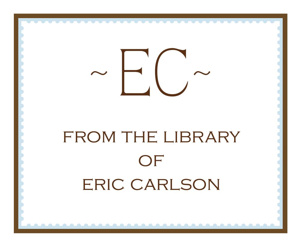 Blue Deckled Border Calling Card