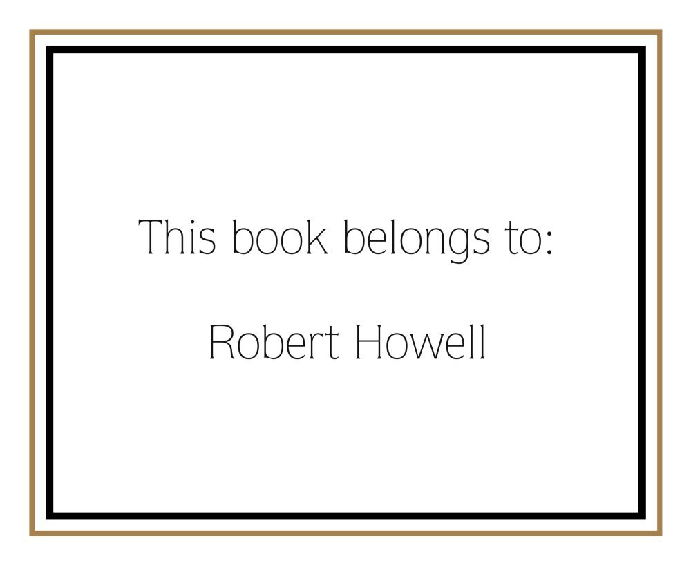 Brown Framed Border Calling Card