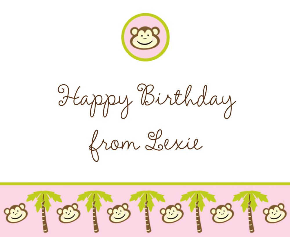 Monkeyin' Around Calling Card