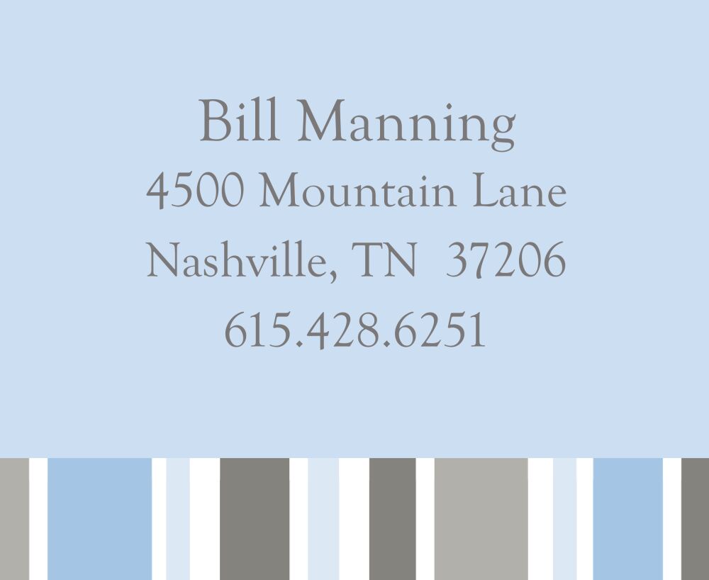 Mr. Big Blue Calling Card