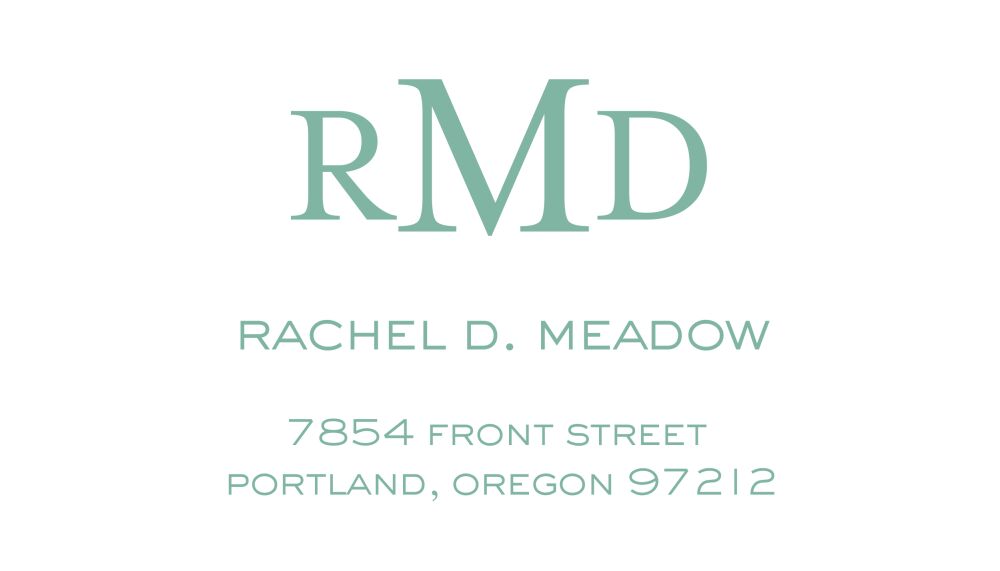 Clean & Simple Folded Calling Card