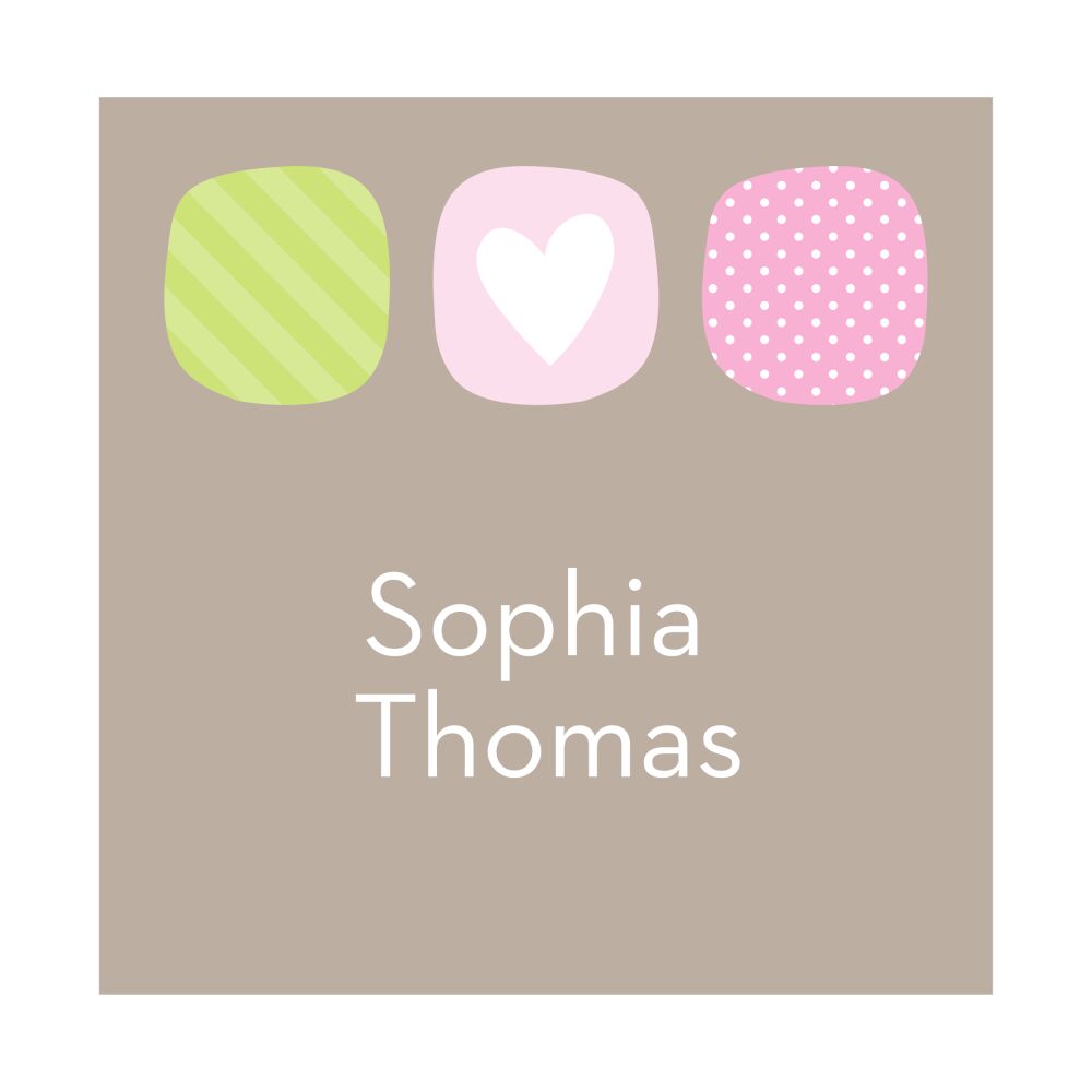 Urban Baby - Pink Folded Enclosure Card 