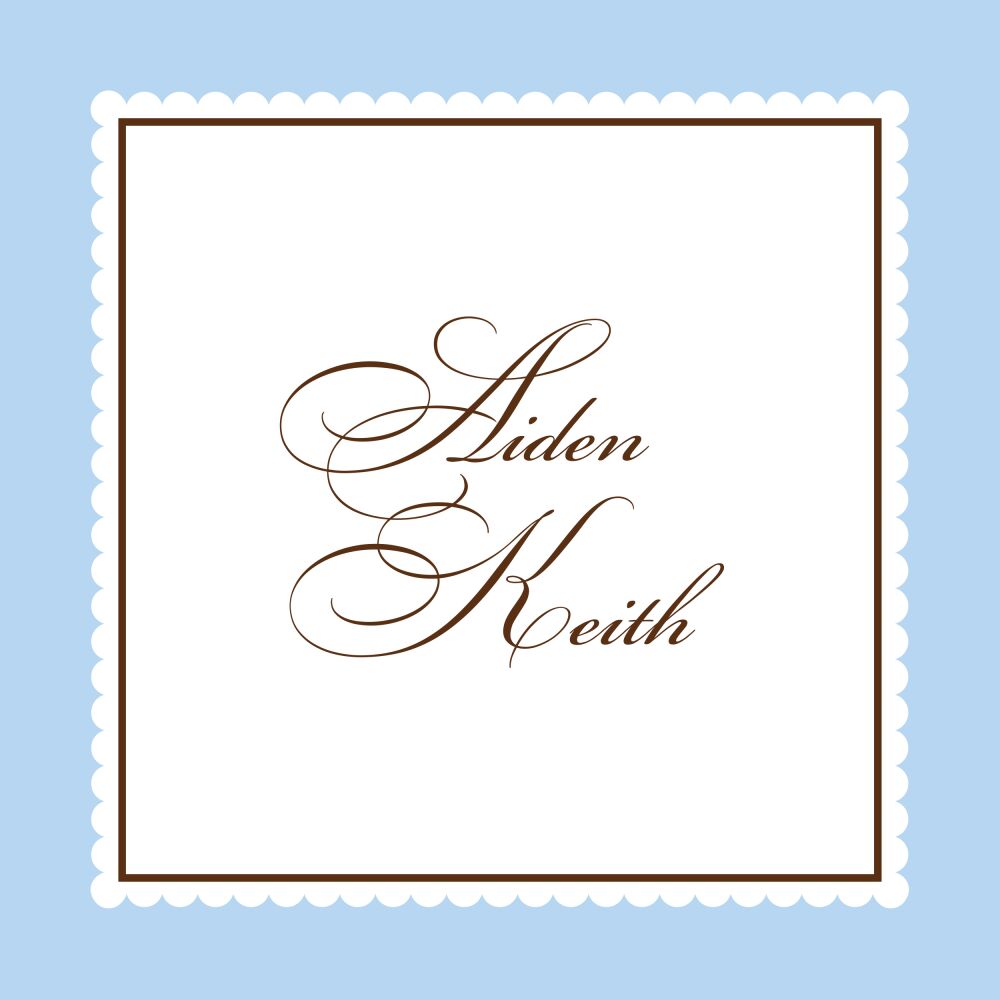 Perfect Gift - Blue Folded Enclosure Card 