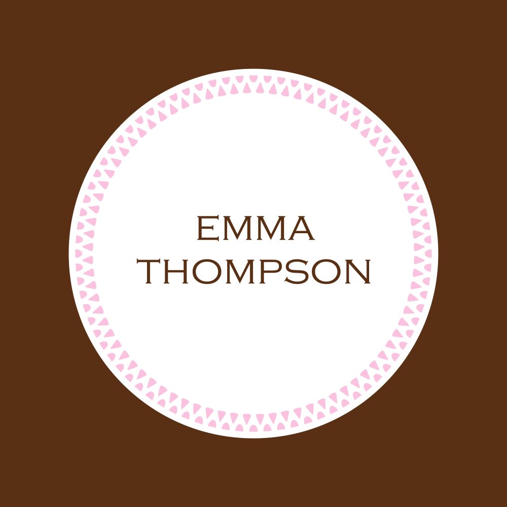 Crisp - Pink Folded Enclosure Card 