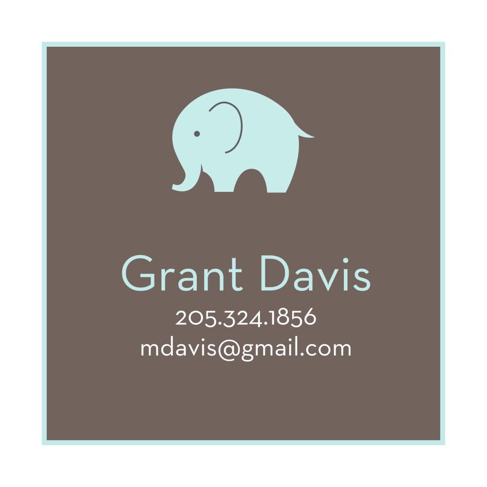 Big Love - Blue Folded Enclosure Card 