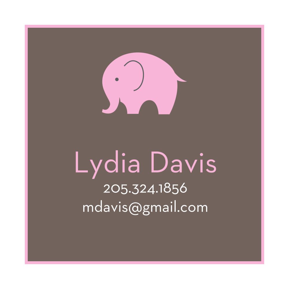 Big Love - Pink Folded Enclosure Card 
