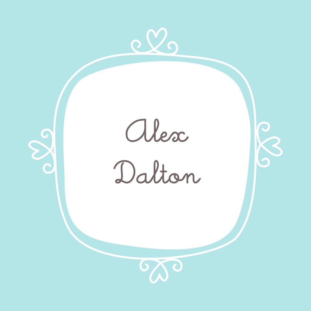 Le Cute - Blue Folded Enclosure Card 