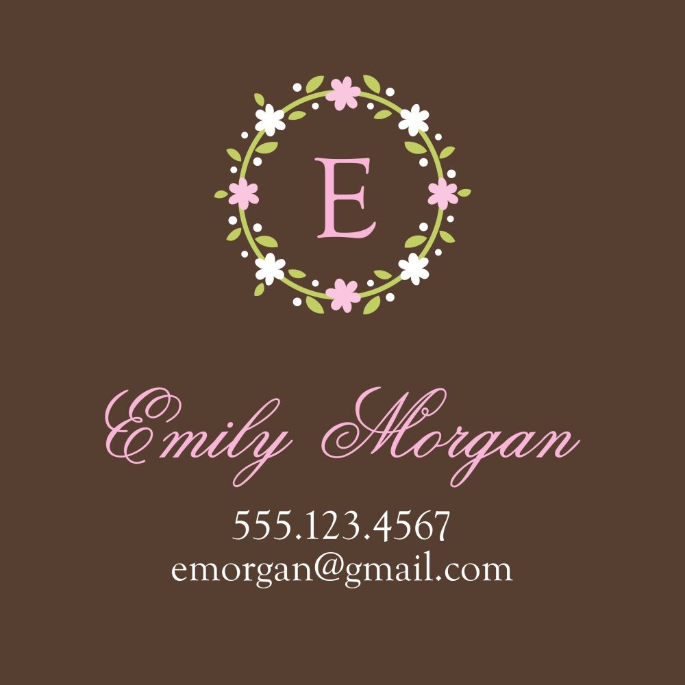 Graceful Garland Folded Enclosure Card 