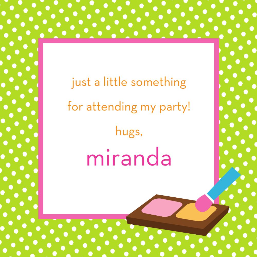 All Dressed Up Flat Calling Card