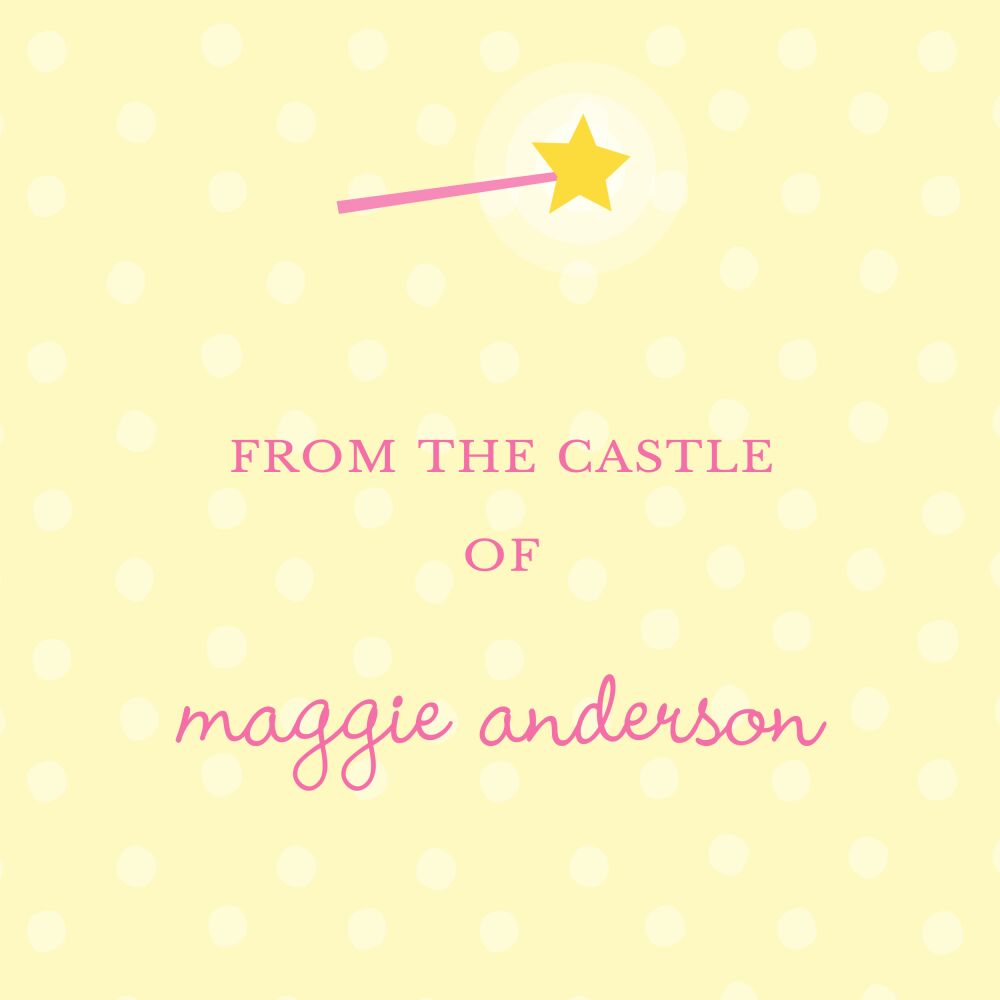 Pretty Princess Folded Calling Card 
