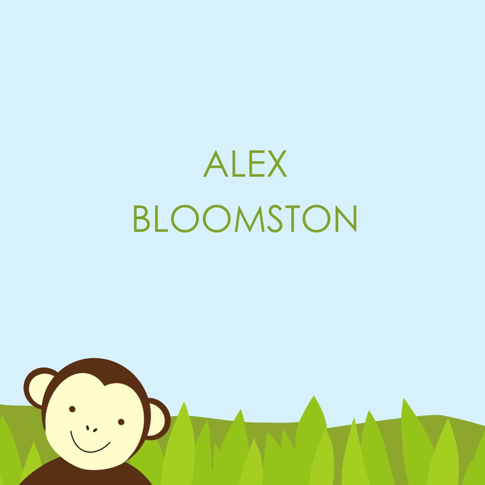 Safari Collection Flat Calling Card