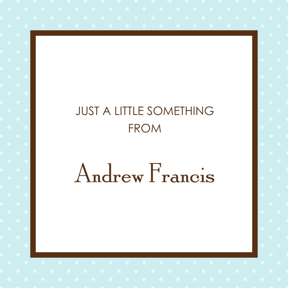 Eat Cake Blue Flat Calling Card