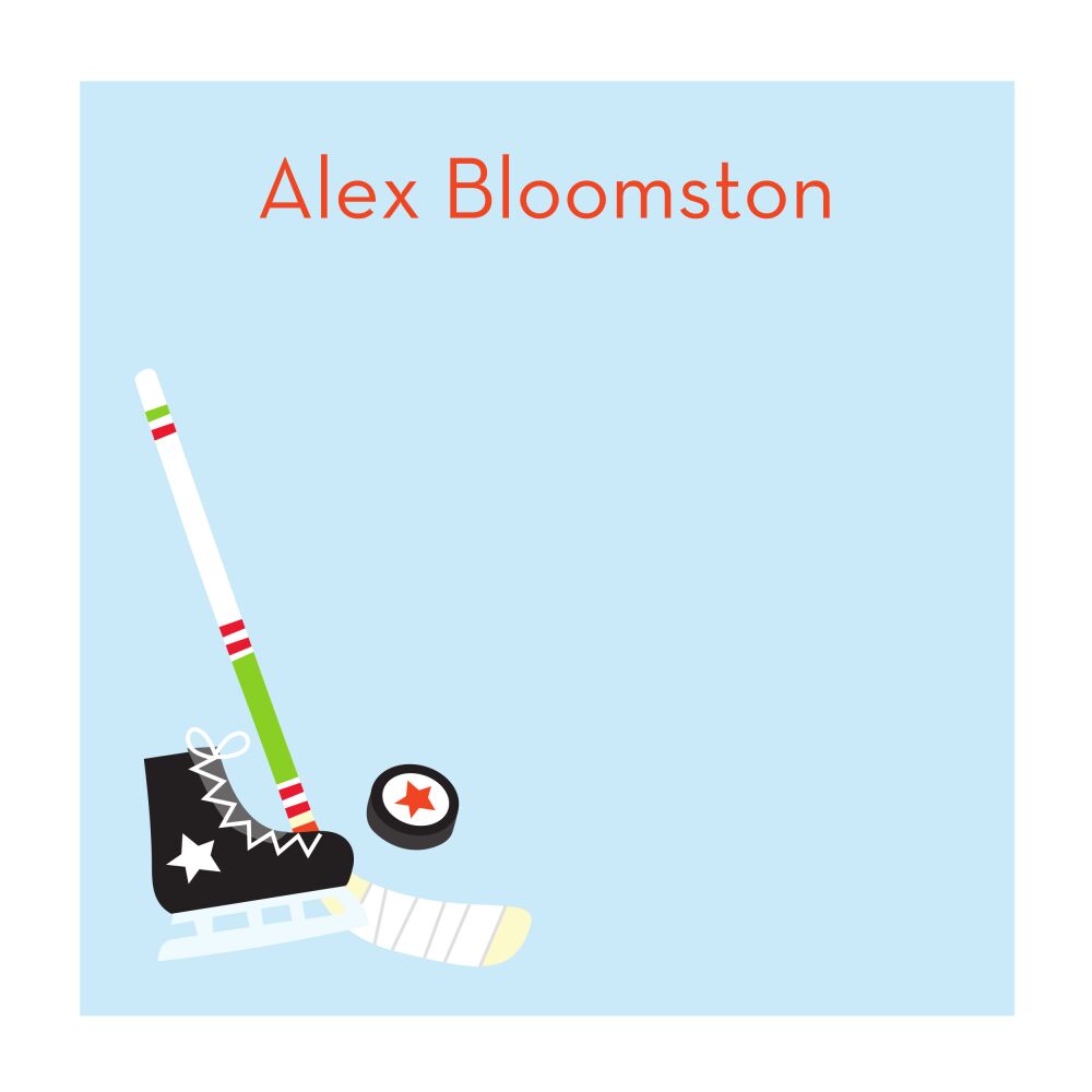 Hockey Star Folded Calling Card 