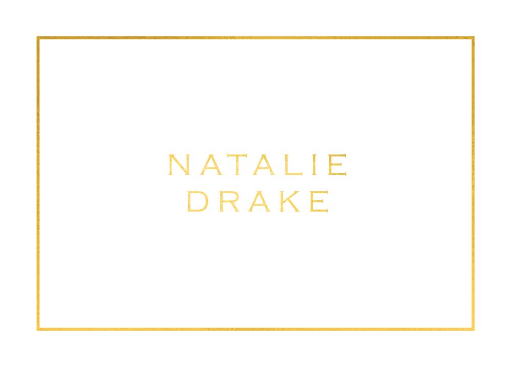 Simply Sophisticated Foil Pressed Folded Note (Shown with Optional Personal Foil - Additional Fee)