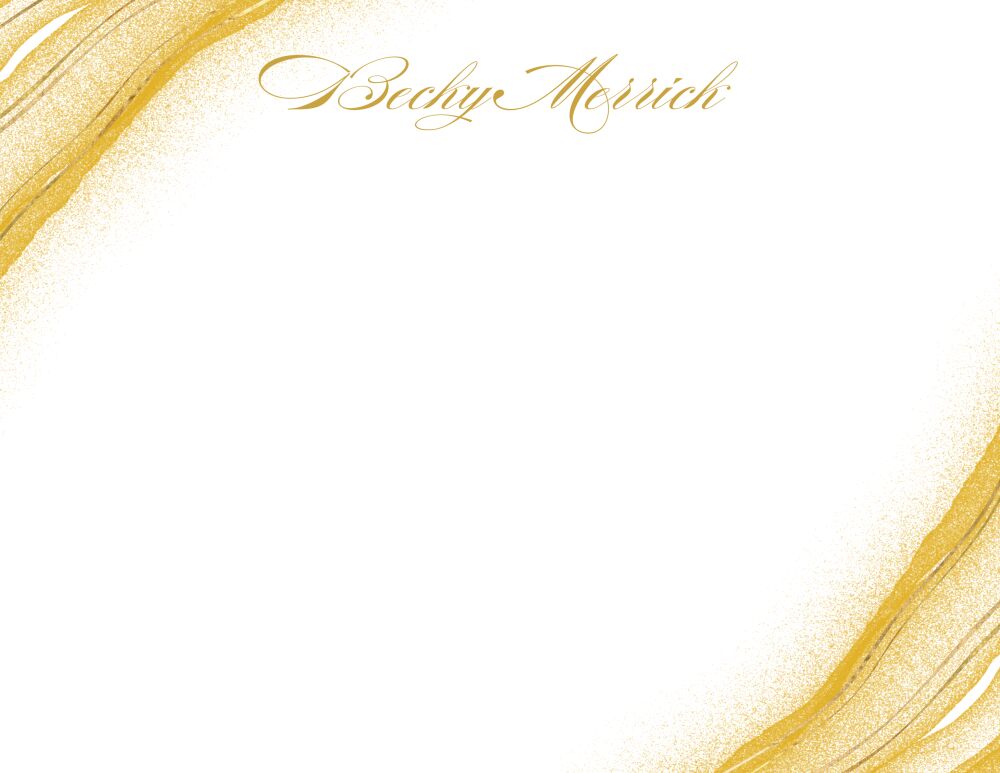 Striated Geode Flat Note