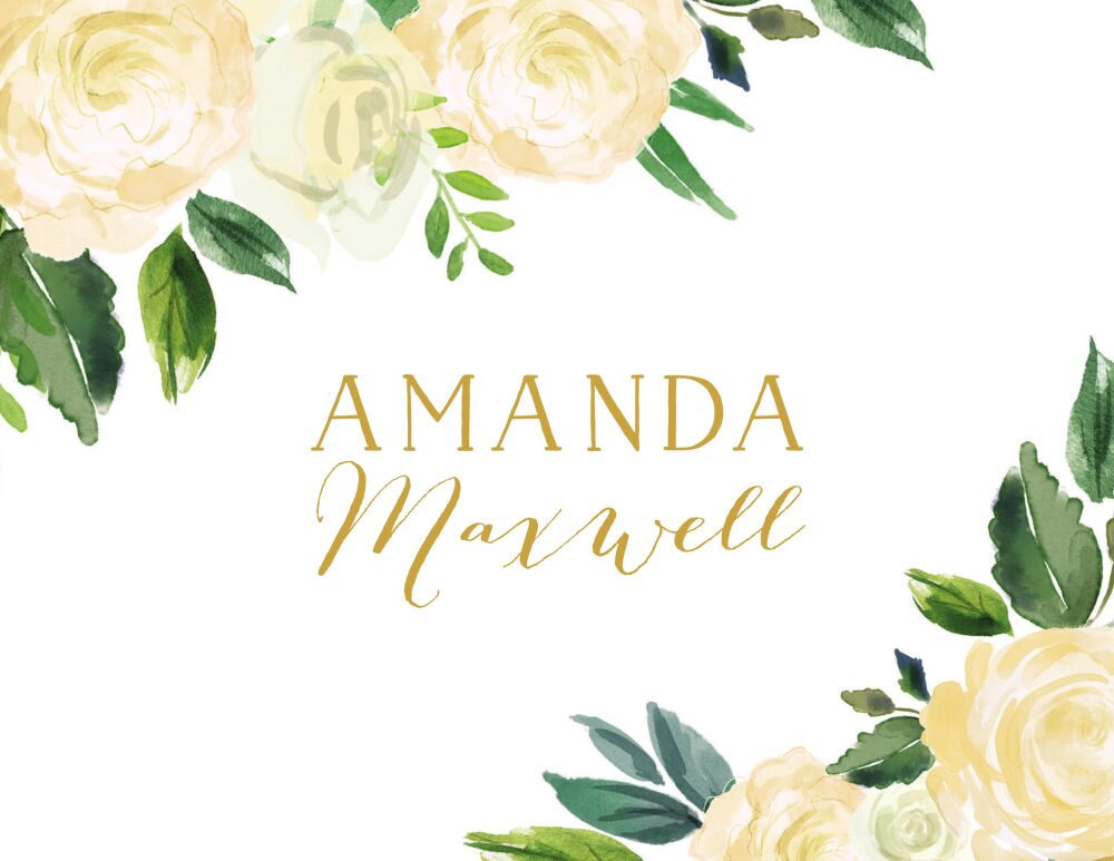 Dreamy Blooms Folded Note