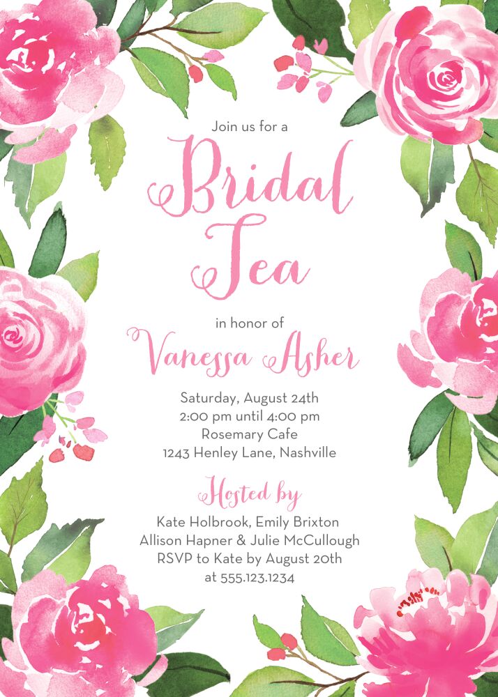 Garden Tea Invitation