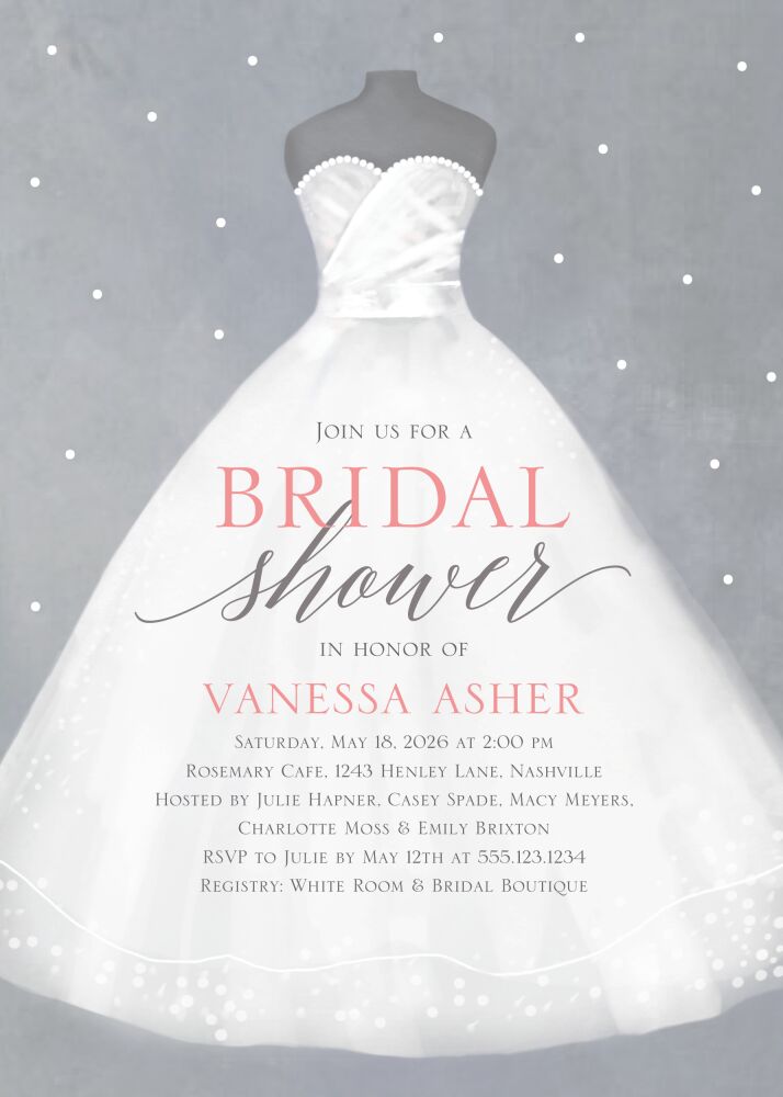 Dreamy Dress Invitation