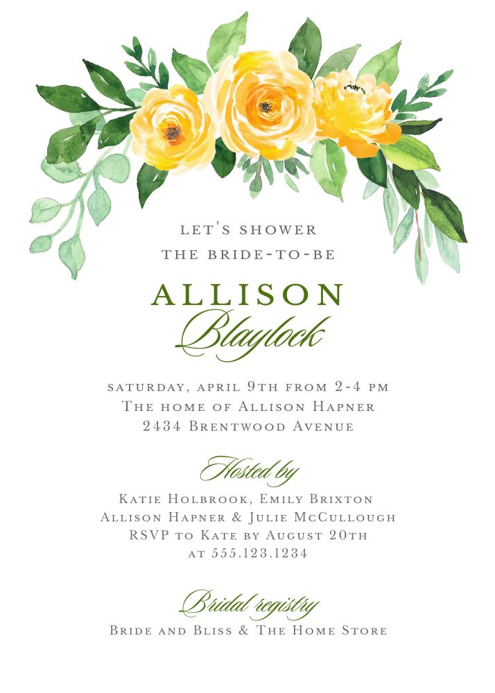 Full Bloom Invitation