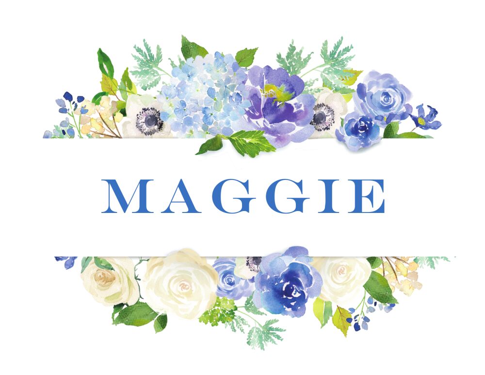 Blue Delight Folded Note