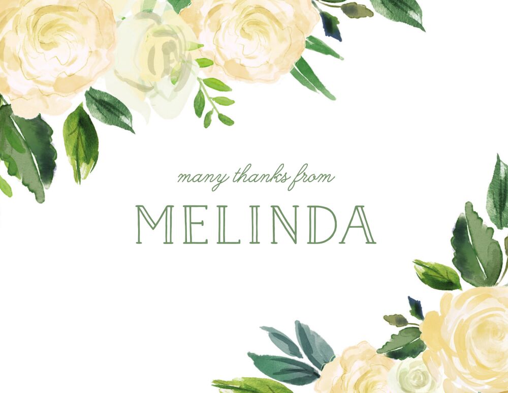 Dreamy Blooms Folded Note