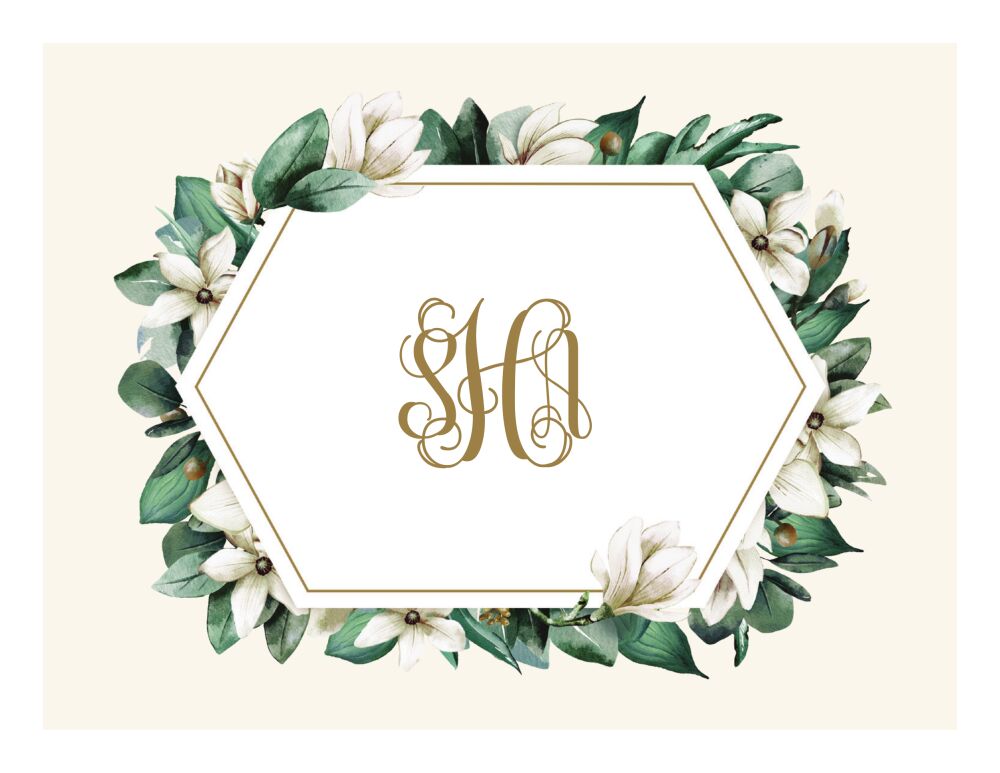 Southern Magnolia Folded Note