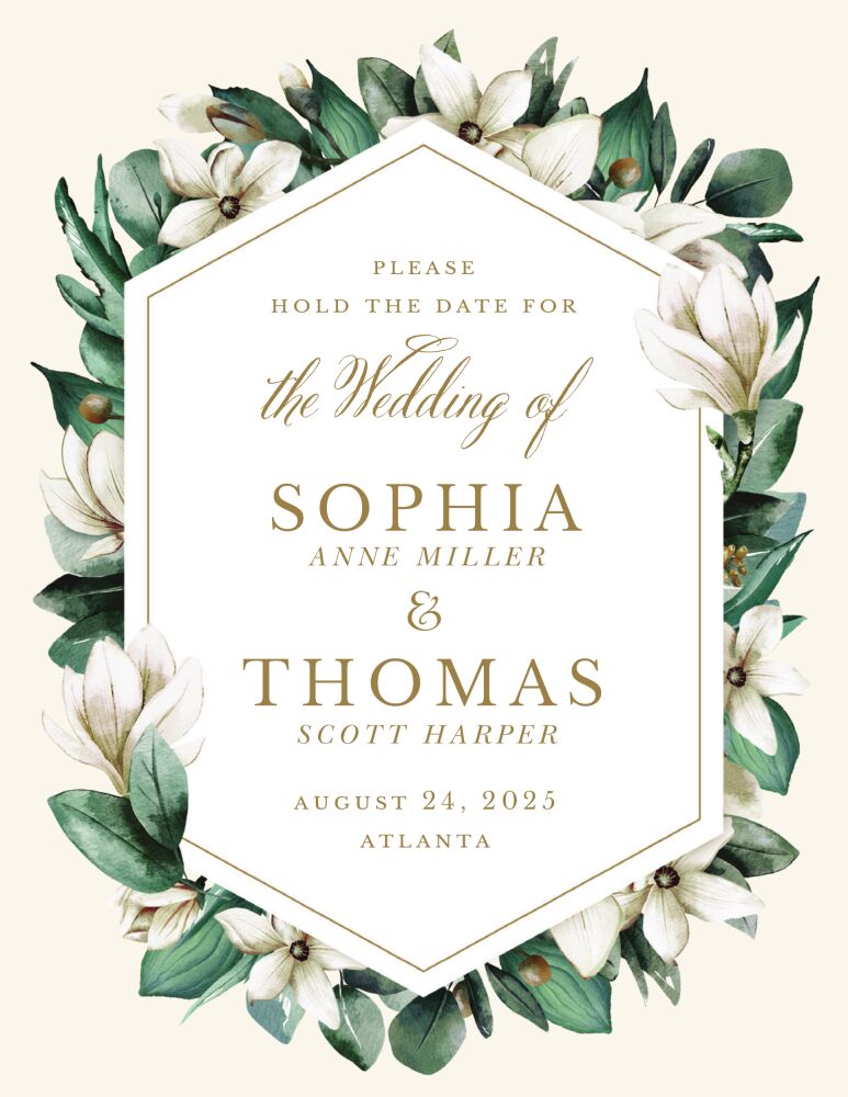 Southern Magnolia Save the Date