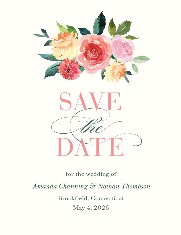 Spring Romance Save the Date