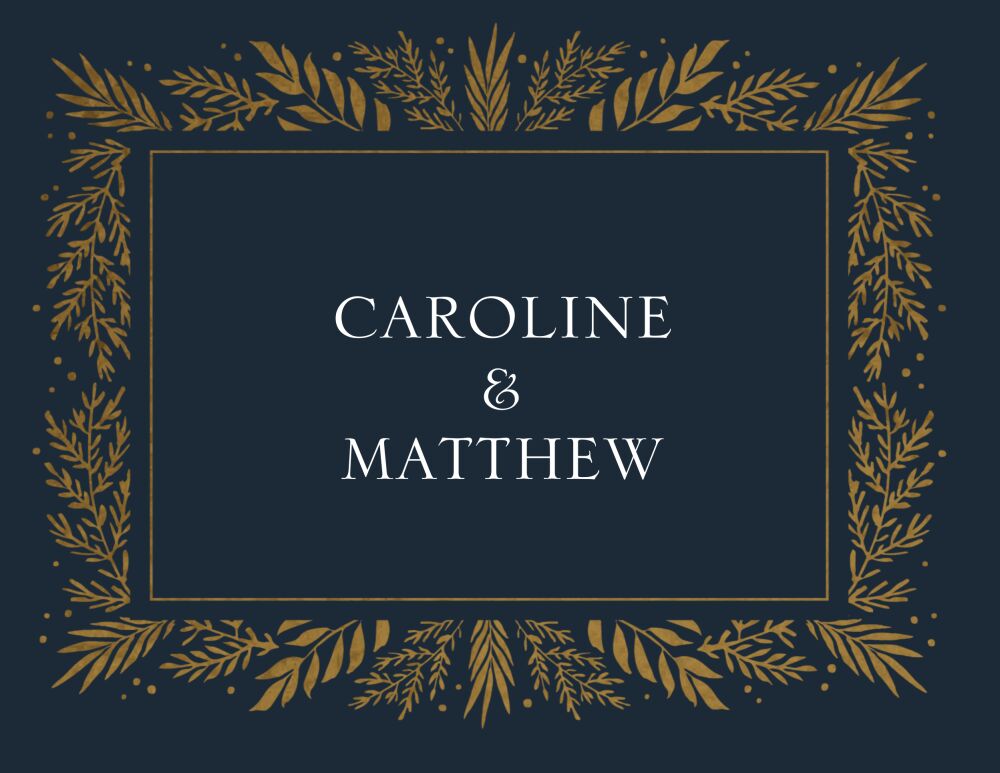 Gilded Garden Foil-Pressed Folded Note