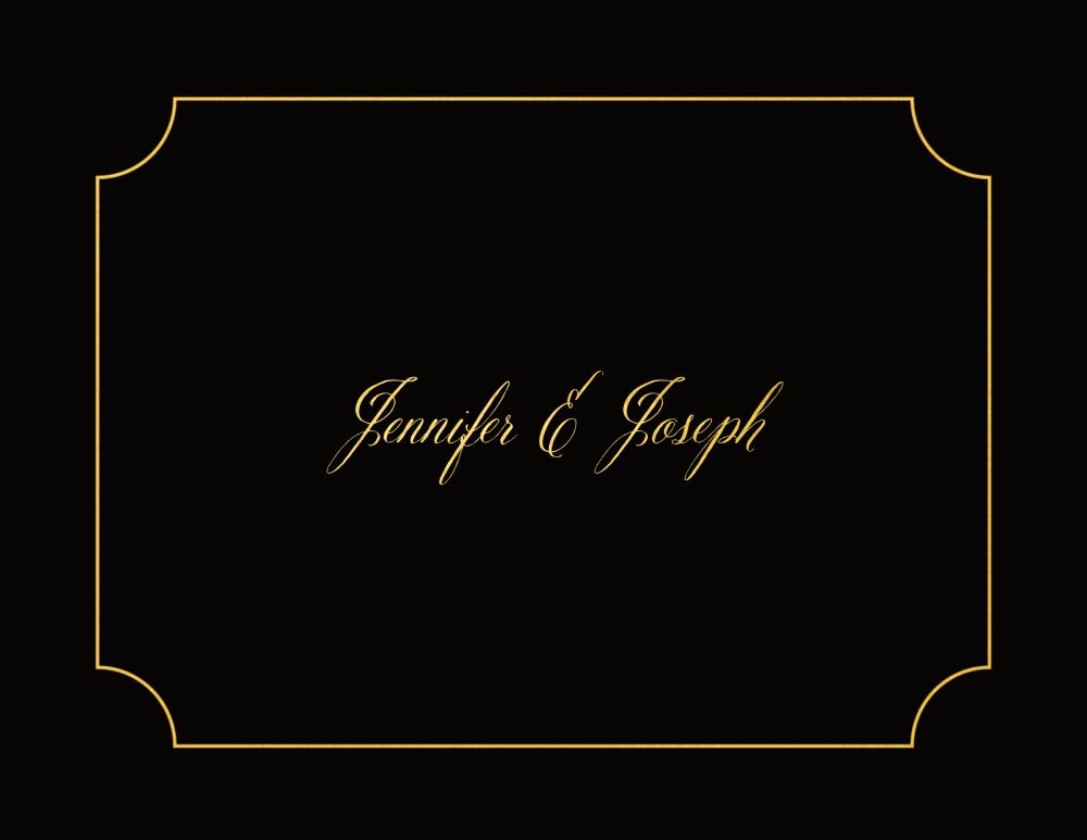 Simply Shining Foil Pressed Folded Note (Shown with Optional Personal Foil - Additional Fee)